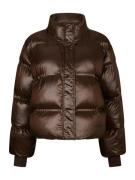 Neo Noir Pufferjas Rhea Shiny Bruin dames