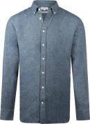 McGregor Overhemd Oxford Flannel  Navy heren