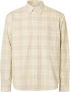 Selected Homme Overhemd Regcord Check Off White heren