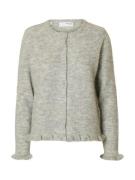 Selected Femme Vest Lulu Frill Grijs dames