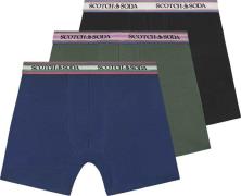 Scotch & Soda 3PK MENS SOLID COTTON STRETCH BOXER Groen heren