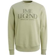 Pme Legend Sweater Artwork ronde hals Groen heren