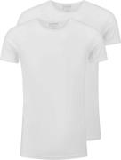 Slater T-shirt Stretch 2-Pack Wit heren