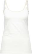 Bomont Lurex strap top Off White dames