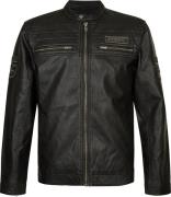 Petrol Jas Kunstleer Zwart heren