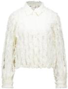 Y.A.S. Blouse Frayly Off White dames