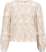 Object Blouse Mya Beige dames
