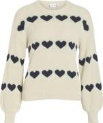 Vila Trui Jamilla Jacquard Beige dames