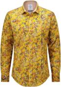 A Fish Named Fred Overhemd Klimt Flower Geel heren