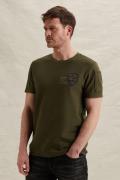 Pme Legend T-shirt met Artwork en flight pocket Groen heren