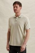Pme Legend Polo met structuur en ribboorden Beige heren