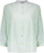 Geisha Blouse Stripes Off White dames