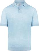 McGregor Polo Merino Blauw heren
