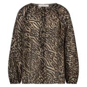 Nukus Blouse Yoni  Zwart dames