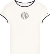 Tommy Hilfiger T-shirt Varsity slim ringer Off White dames
