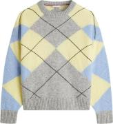 Tommy Hilfiger Trui Alpaca blend Argyle Grijs dames