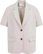 Yaya Blazer met korte mouwen Paars dames