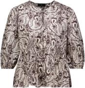 With Black Top Lamina Beige dames