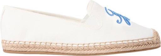 Tommy Hilfiger Espadrilles Logo Embroidery Canvas Off White dames