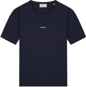 Pure Path T-shirt Trio of Flowers  Navy heren
