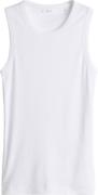 Opus Tanktop Ilesso Slim geribd Wit dames