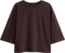 Opus T-shirt Sarenzi Boxy Bruin dames