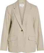 Vila Blazer Jolanda Linnen  Beige dames