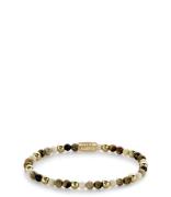 Rebel and Rose Armbanden Autumn Love - 4mm - yellow gold plated Bruin