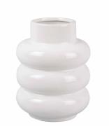 Present Time Bloempotten Vase Bobbly Glazed Ceramic Medium Wit