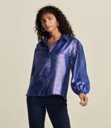 Blouse Violet Festive Blue