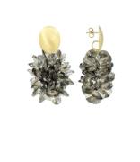 Classic Earring Glassberry Thick Oval Crystal Sequins