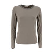 Round-neck Knitwear Le Tricot Perugia , Gray , Dames