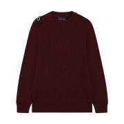 Creweck Knit Ma.strum , Red , Heren