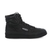 Zwarte Leren High-Top Sneakers Autry , Black , Heren