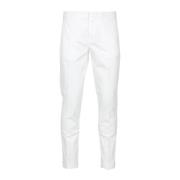 Slim-fit Trousers Fay , White , Heren