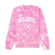 Comfortabele Pink Taffy Wellness Ivy Tie Dye Sweatshirt Sporty & Rich ...