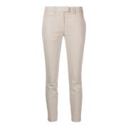 Smal Gesneden Broek Dondup , Beige , Dames