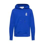 Hoodie with logo Études , Blue , Heren