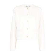 Gestructureerde Cardigan in Ecru Lanvin , White , Dames