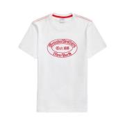 Label Graphic T-Shirt Brooks Brothers , White , Heren