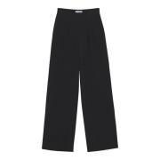 Wijde broek Carrie Zwart Anine Bing , Black , Dames