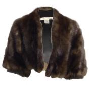 Pre-owned Fur outerwear Hermès Vintage , Brown , Dames