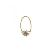 Bloemen Stalen en Gouden Ketting Marni , Yellow , Dames