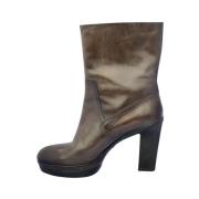 Heeled Booties Santoni , Brown , Dames