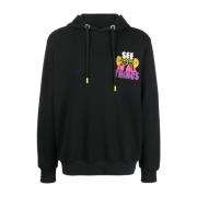 Klassieke Zwarte Hoodie voor Heren Barrow , Black , Heren