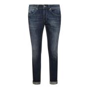 Slim-Fit Jeans, Stijlvol en Comfortabel Dondup , Blue , Heren