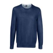 Trui met ronde hals Fedeli , Blue , Heren