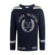 Sweaters Valentino Garavani , Blue , Heren