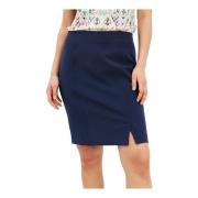 Short Skirts IN Front , Blue , Dames