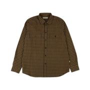 Avenir flanel cheque shirt Wood Wood , Brown , Heren